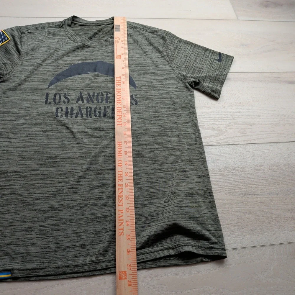 Nike LA Chargers Salute to Service T-Shirt‎ Mens M On Field NFL Olive Green